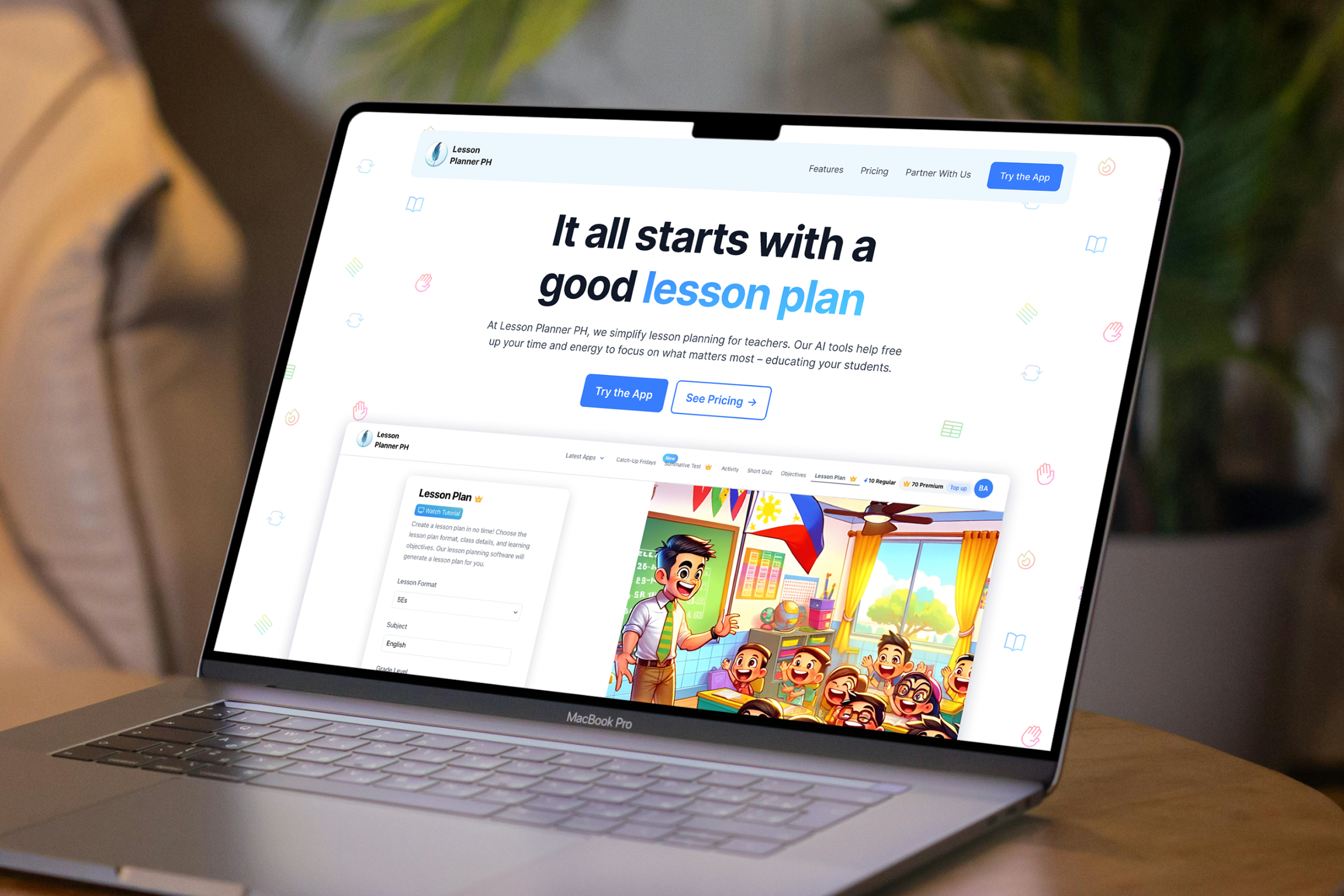 Lesson Planner PH mockup
